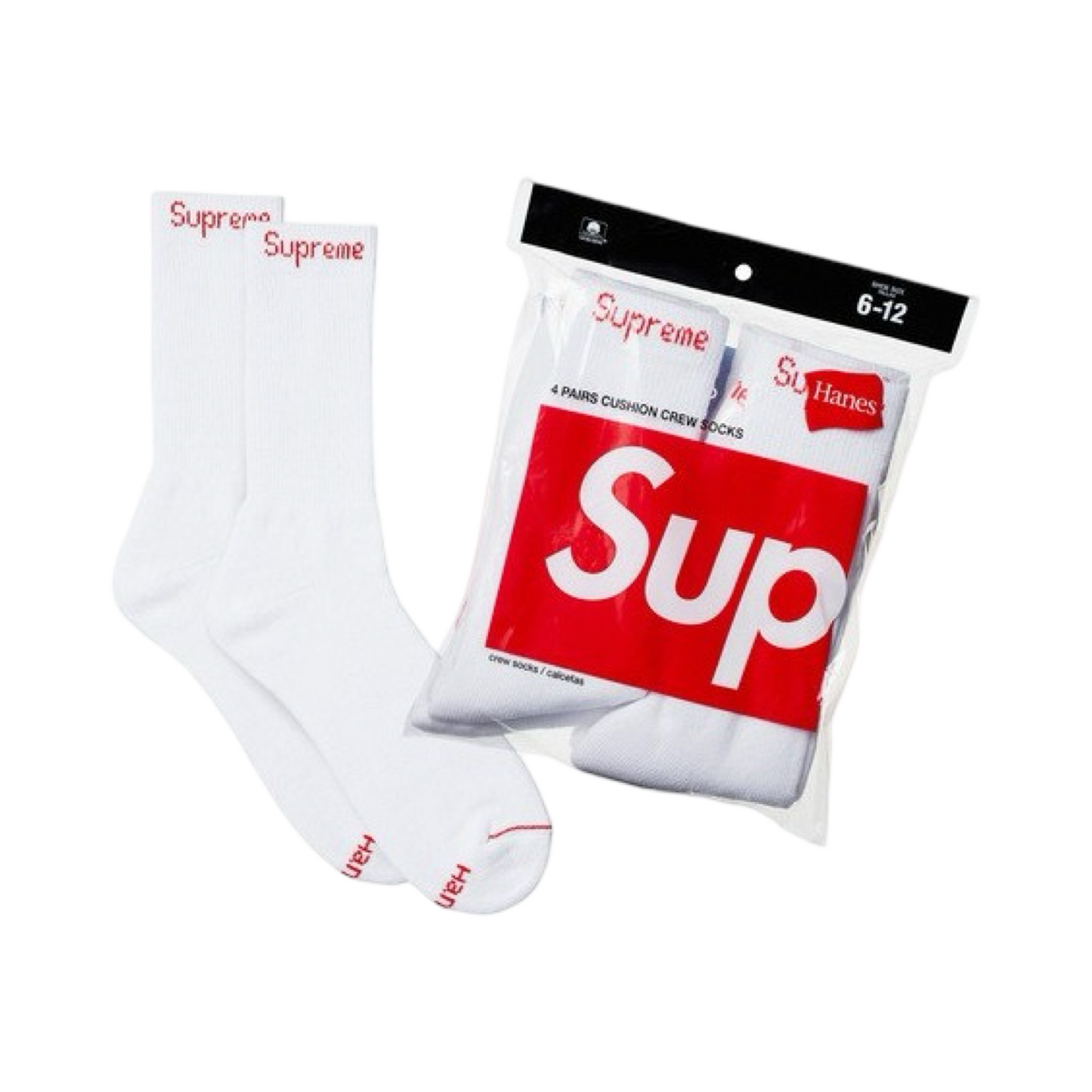 SUPREME WHITE SOCKS