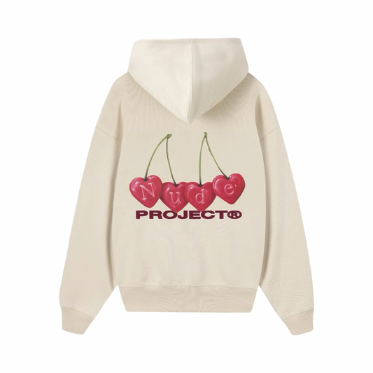Nude Proyect - Cherry Hoodie Marshmallow