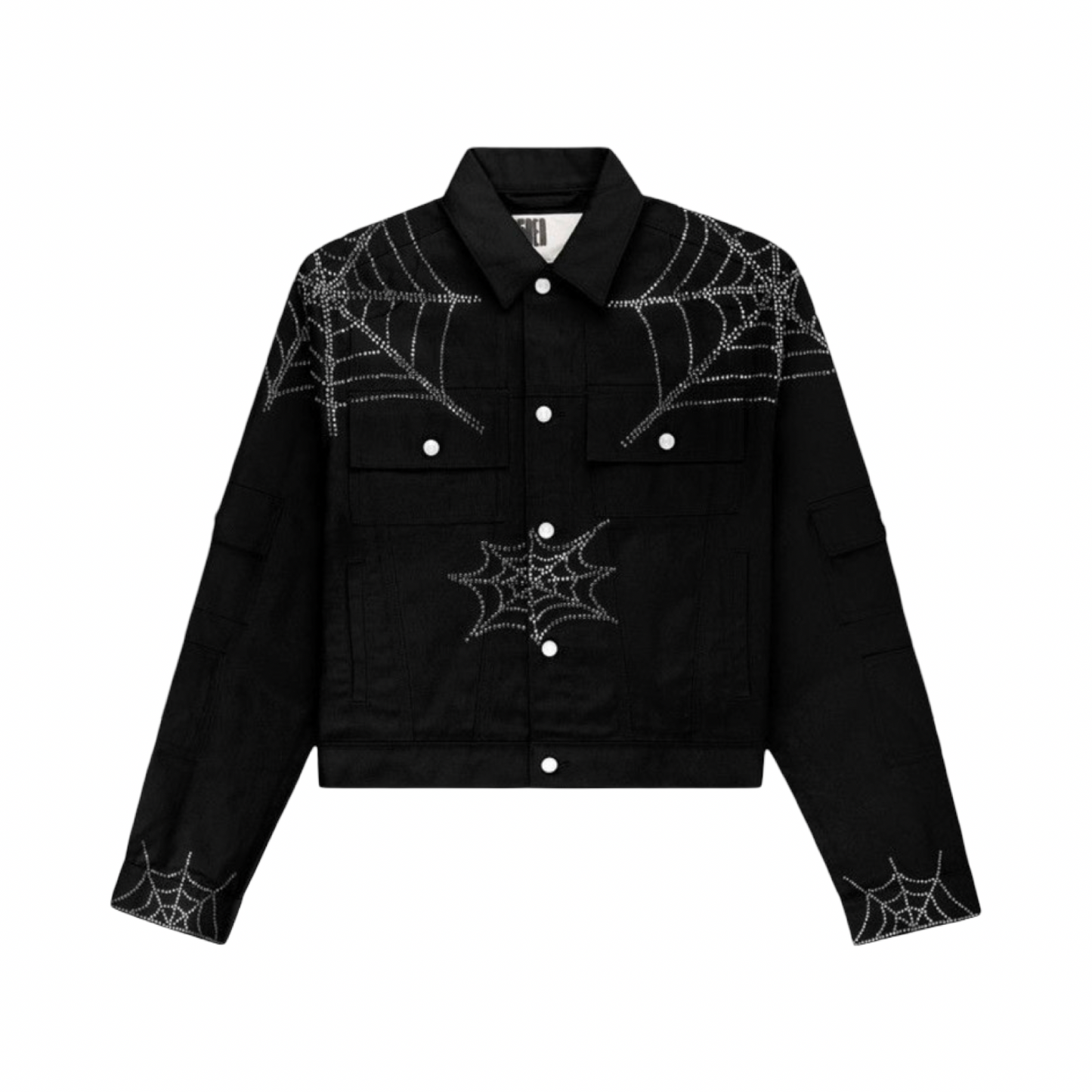 Sp5der Web Denim Trucker Jacket