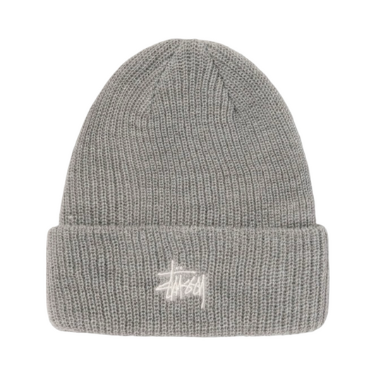 Stussy Basic Cuff Grey Beanie