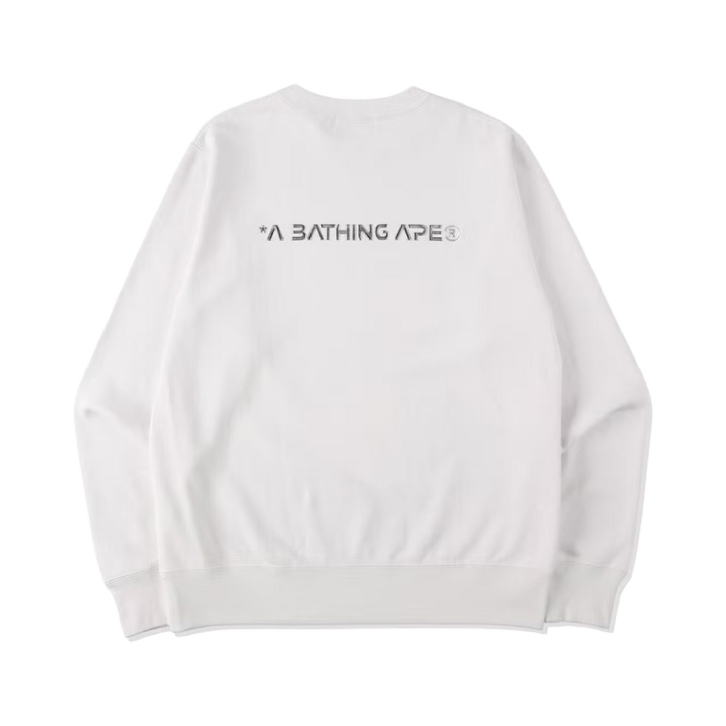 BAPE MOON CREWNECK WHITE
