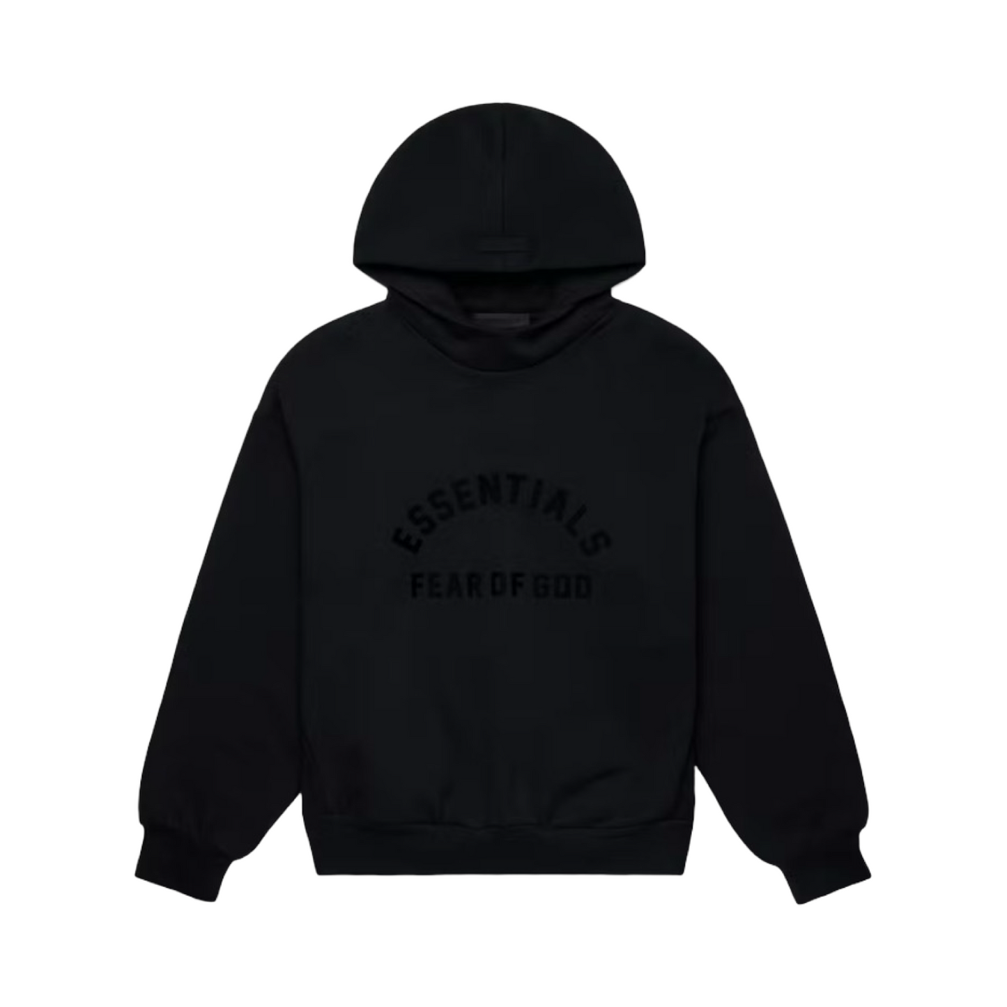 ESSENTIALS HOODIE ARCH JET BLACK