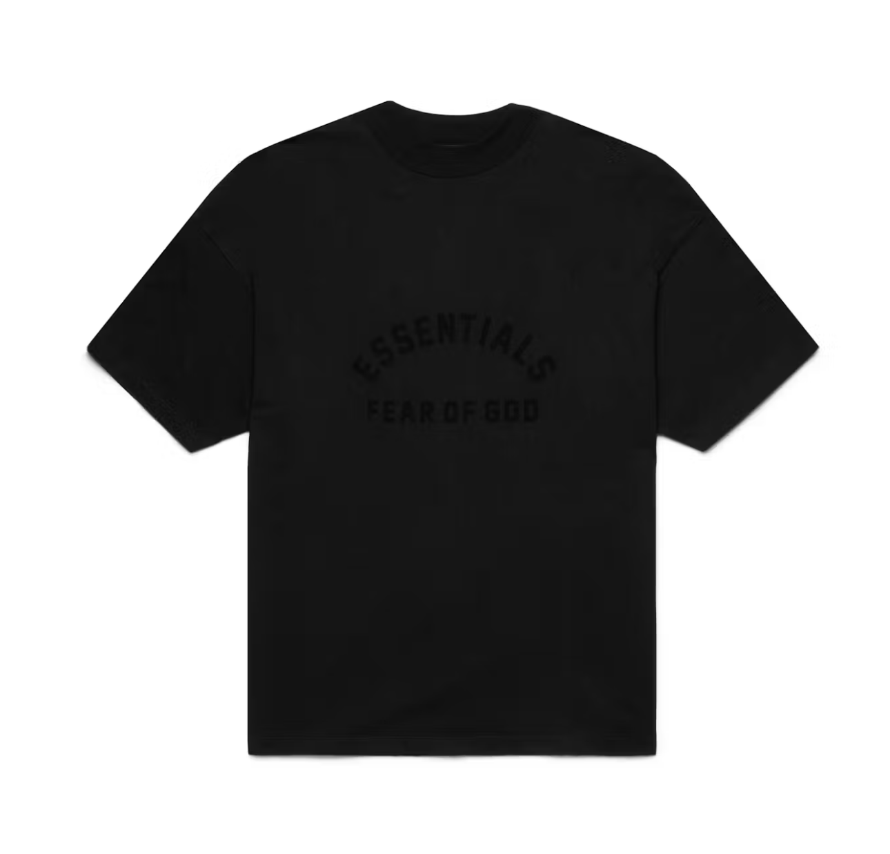 ESSENTIALS JET BLACK ARCH TEE