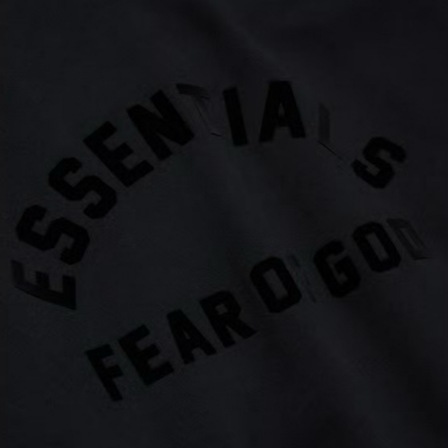ESSENTIALS HOODIE ARCH JET BLACK